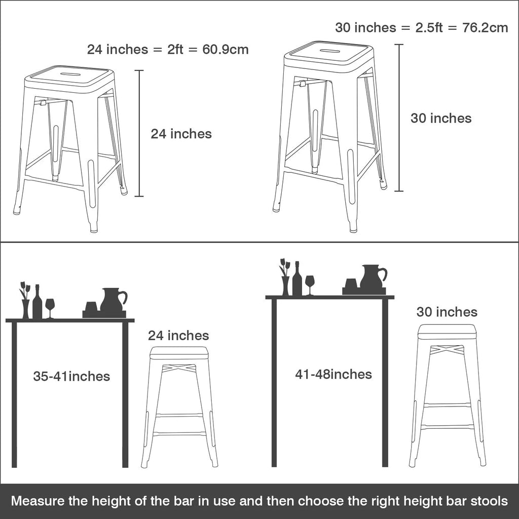 Yellow Metal Stackable Bar Stools P832339