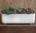 White Terrazzo Fiber Cement Cachepot P3223