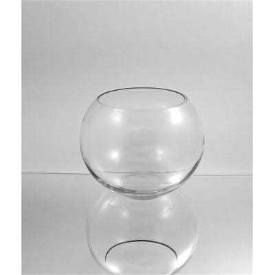 Clear Bubble Bowl Glass Vase M3817