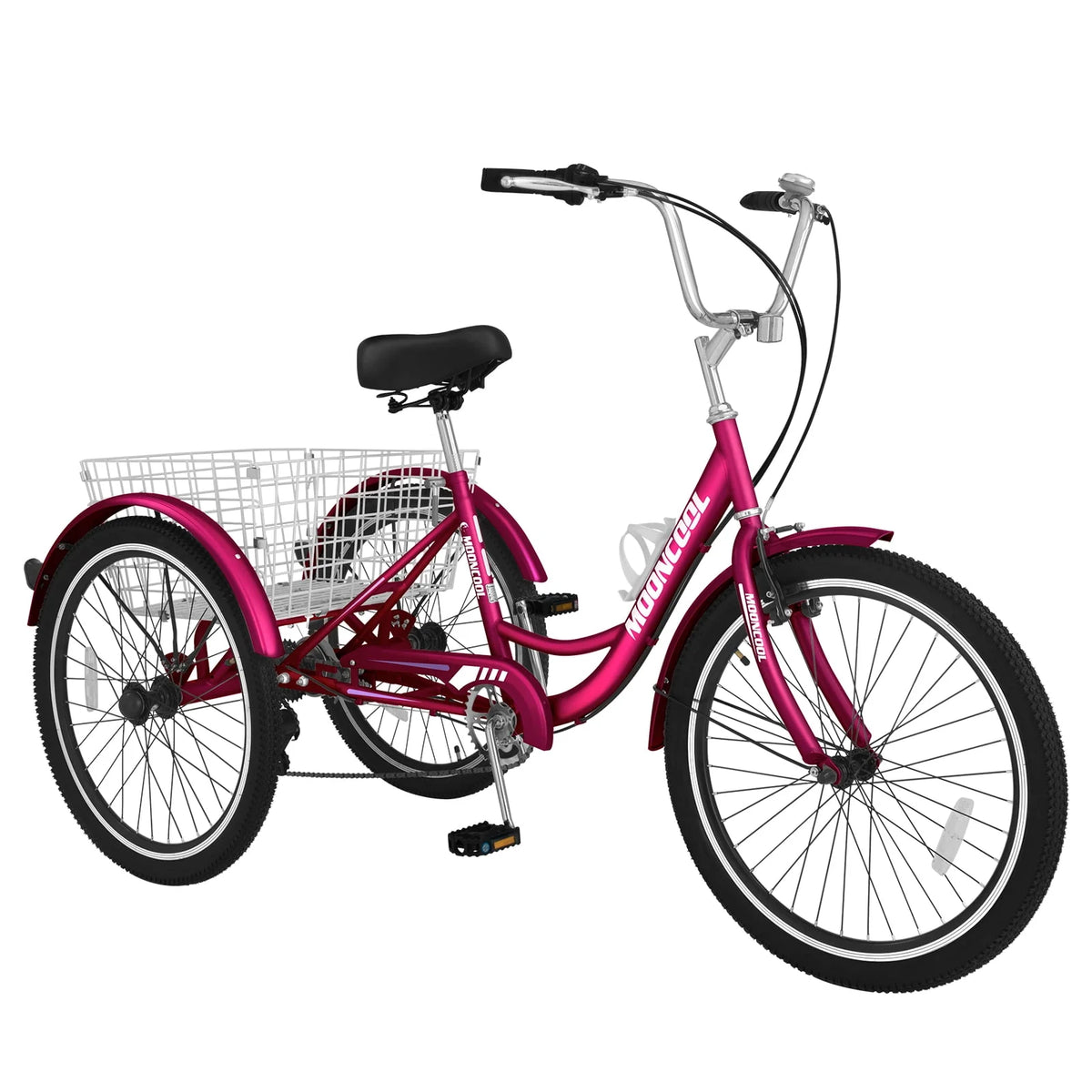 3 Wheel Folding Tricycle 7 Speed Adult Trike P4642