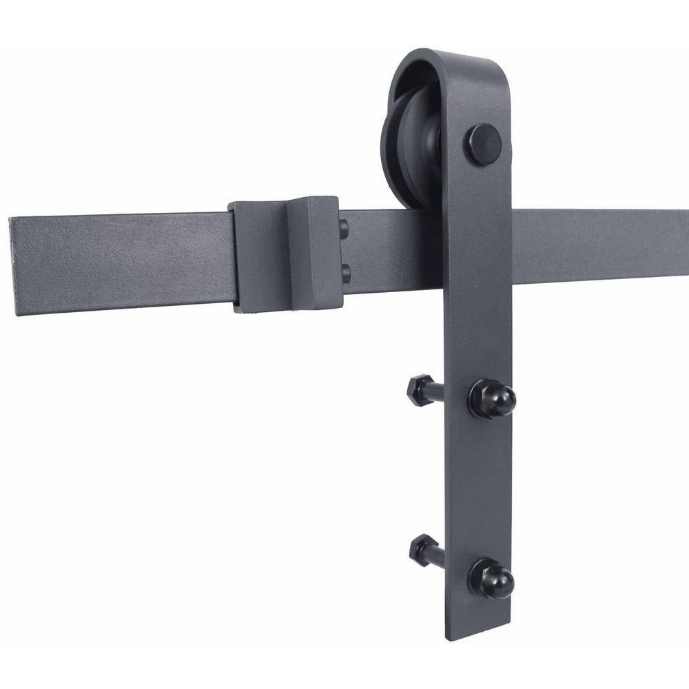 Charcoal Black Solid Wood Interior Sliding Barn Door R303