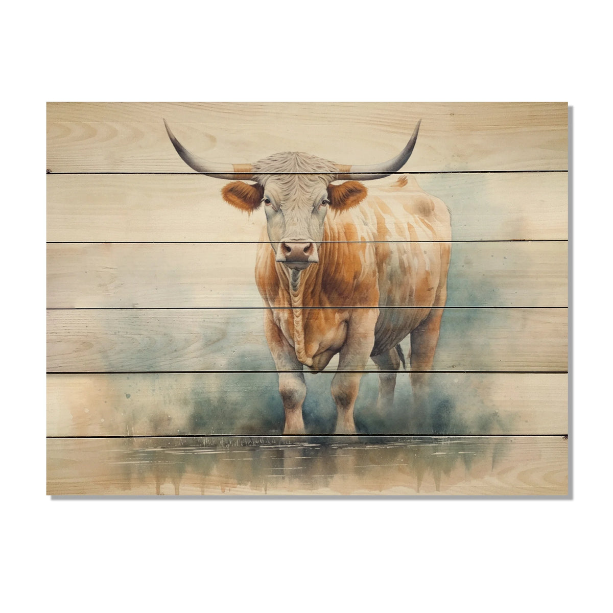 Natural Pine Wood Animals Print V905