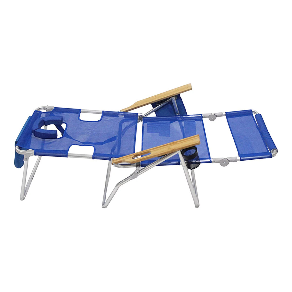 Blue 16" Tall Outdoor Lounge Reclining Chair 2 Pack U559