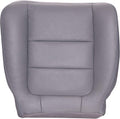 Driver Bottom Replacement Leather Seat Cover - Medium Flint Gray N1285
