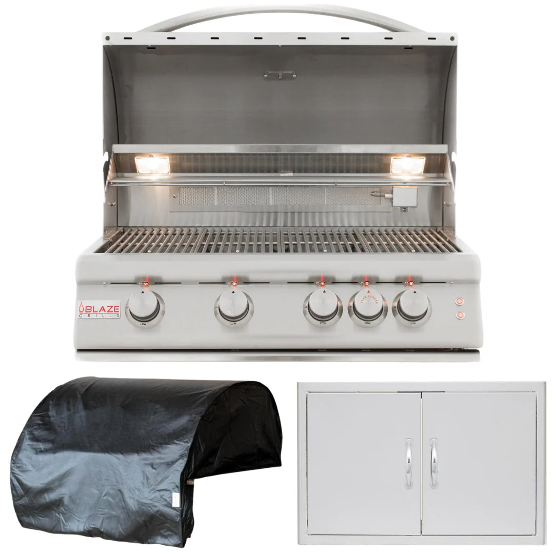 32 in. Natural Gas Grill 3 Piece Package K67653