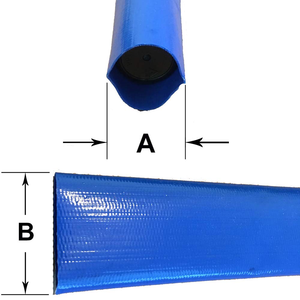 6 Bar Heavy Duty Reinforced PVC Lay Flat Discharge Hose Pack of 2 O6659