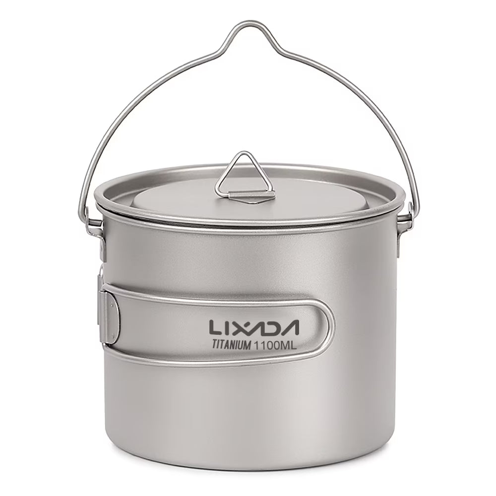 Ultralight Pot Water Mug Cup with Lid and Foldable Handle N48239