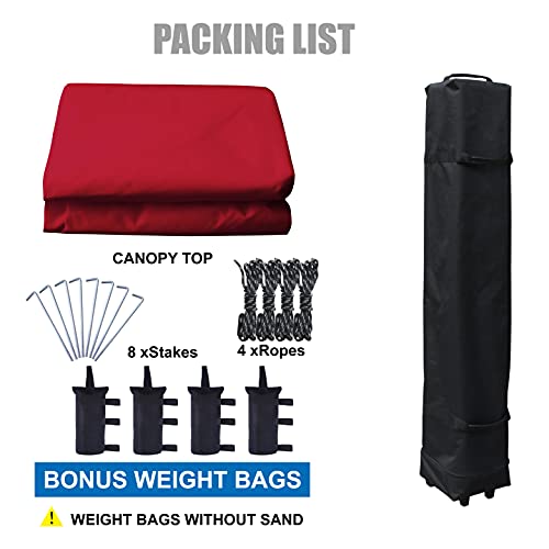 Portable Pop Up Canopy Tent 10x10 Blue L711620