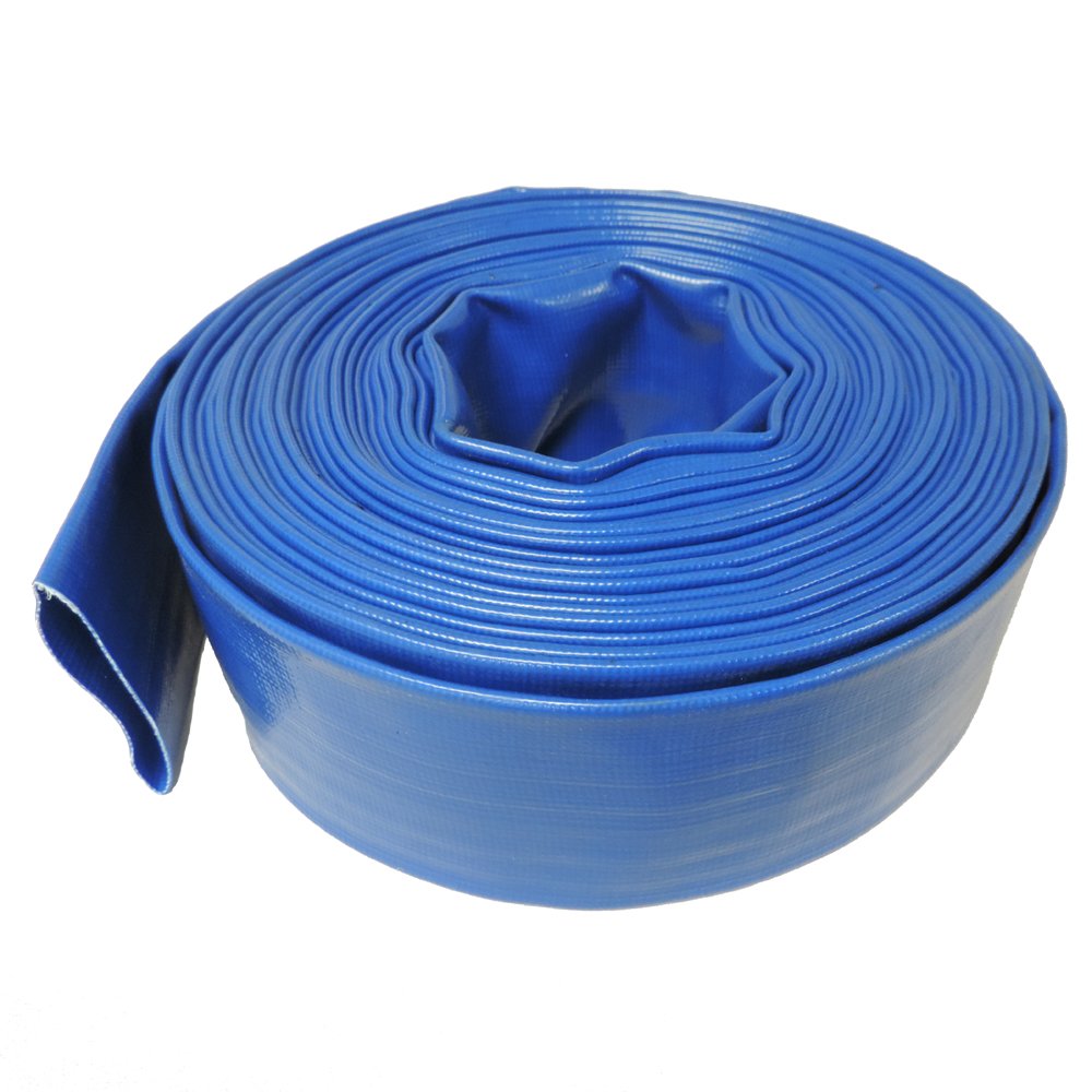 6 Bar Heavy Duty Reinforced PVC Lay Flat Discharge Hose Pack of 2 O6659