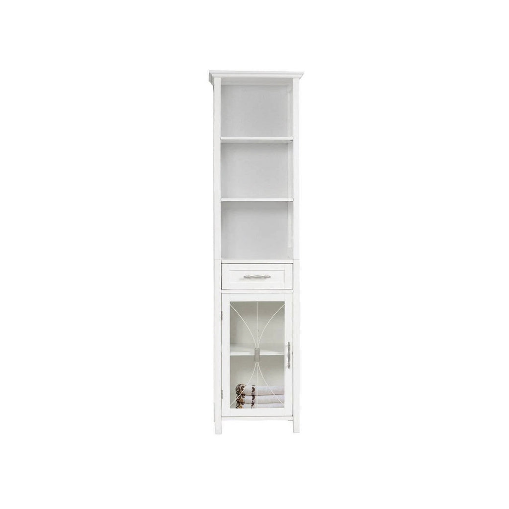 White Linen Cabinet D218