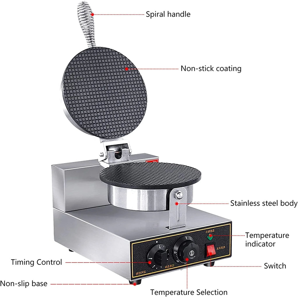 1200W Electric Ice Cream Cone Waffle Maker Machine C946540