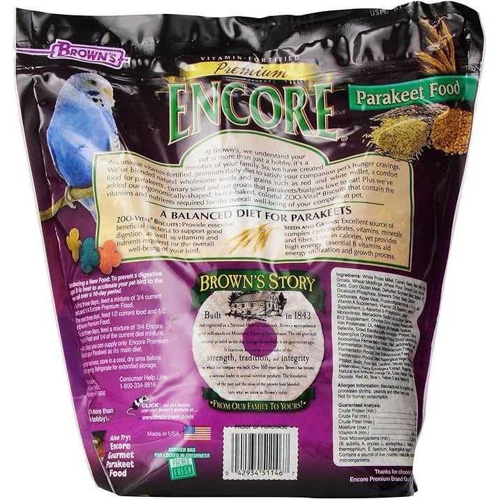 Parakeet Food J22604