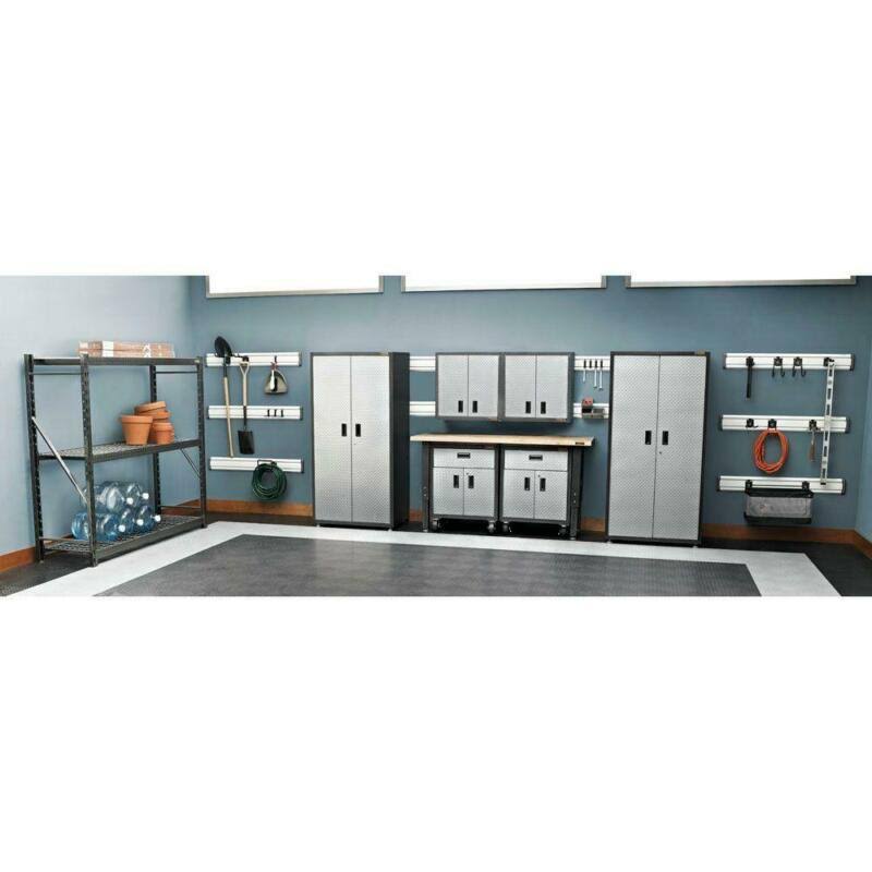 Silver Wall Mount Garage Storage Cabinet Tool Box Z810