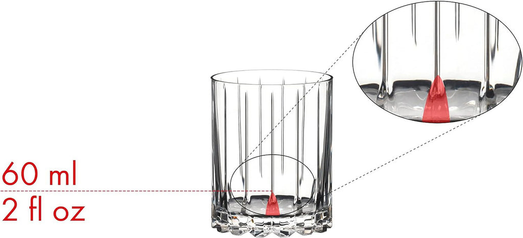 Double Rocks Glassware Pack Of 2 A255616