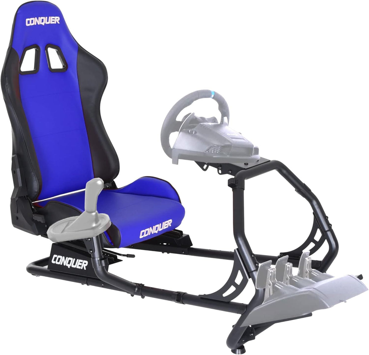 Racing Simulator Cockpit Driving Seat Reclinable with Gear Shifter Mount Y5552