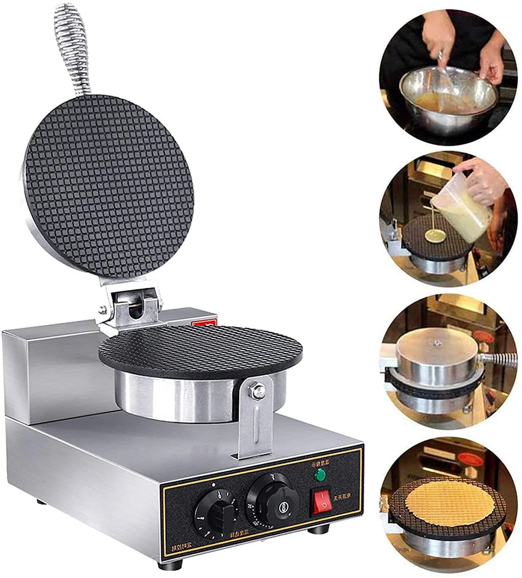 1200W Electric Ice Cream Cone Waffle Maker Machine C946540