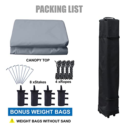 Portable Pop Up Canopy Tent 10x10 Blue L711620