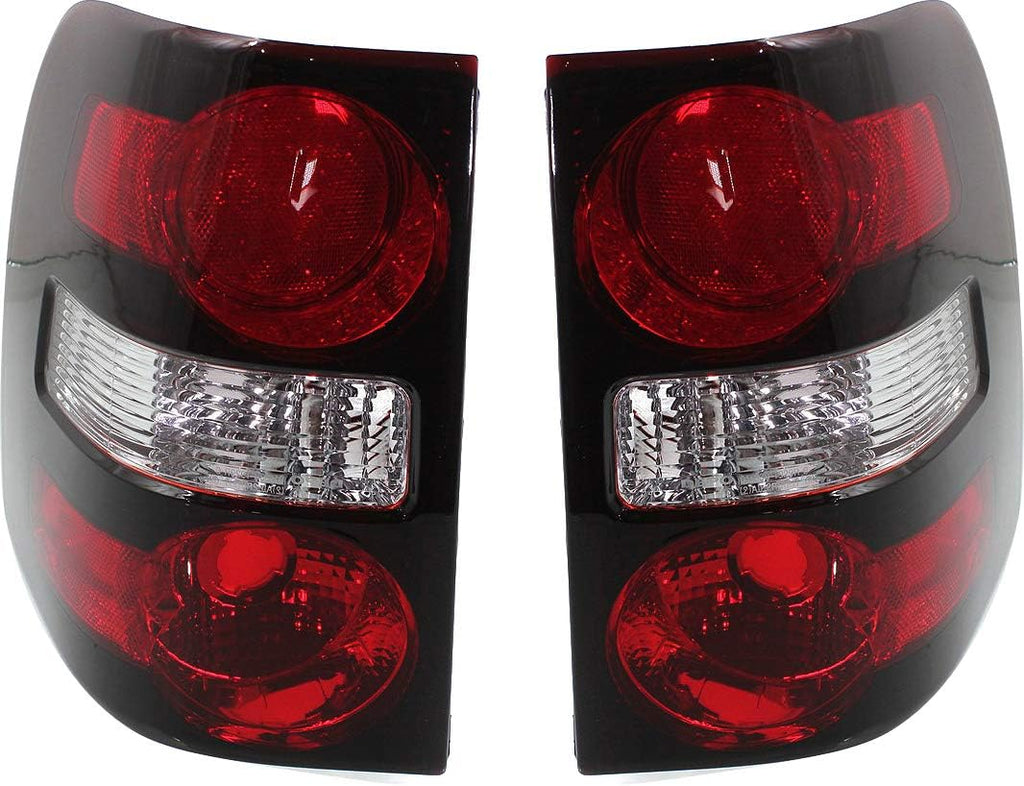 Tail Light Lens and Housing Set of 2 for Ford Explorer A901