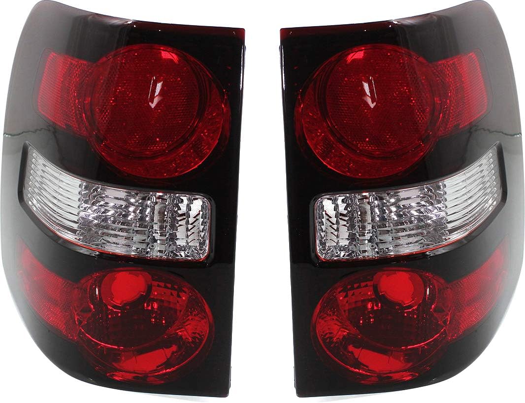 Tail Light Lens and Housing Set of 2 for Ford Explorer A901