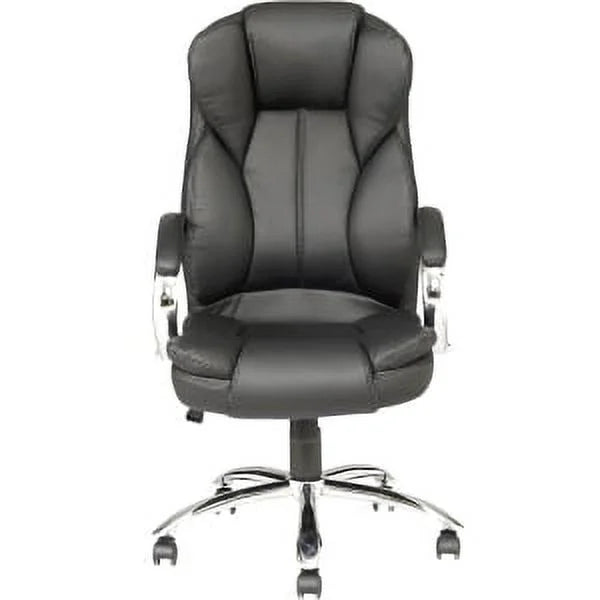 Black Ergonomic High Back PU Leather Office Chair with Lumbar Support O90376