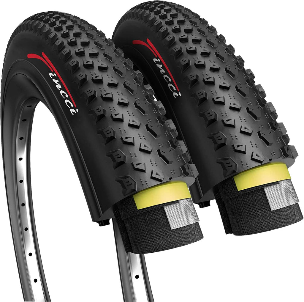 Pair 26 x 2.10 Inch Foldable 60 TPI XC Tires with Nylon Protection L5304