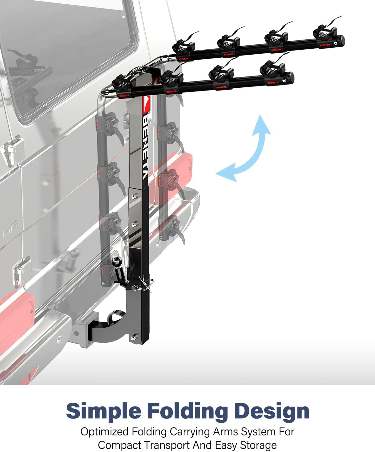 4 Bike Hitch Mount Bike Rack L1138