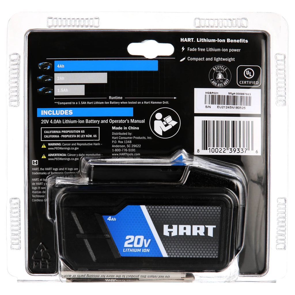 20V Lithium-Ion 4.0Ah Battery C13688