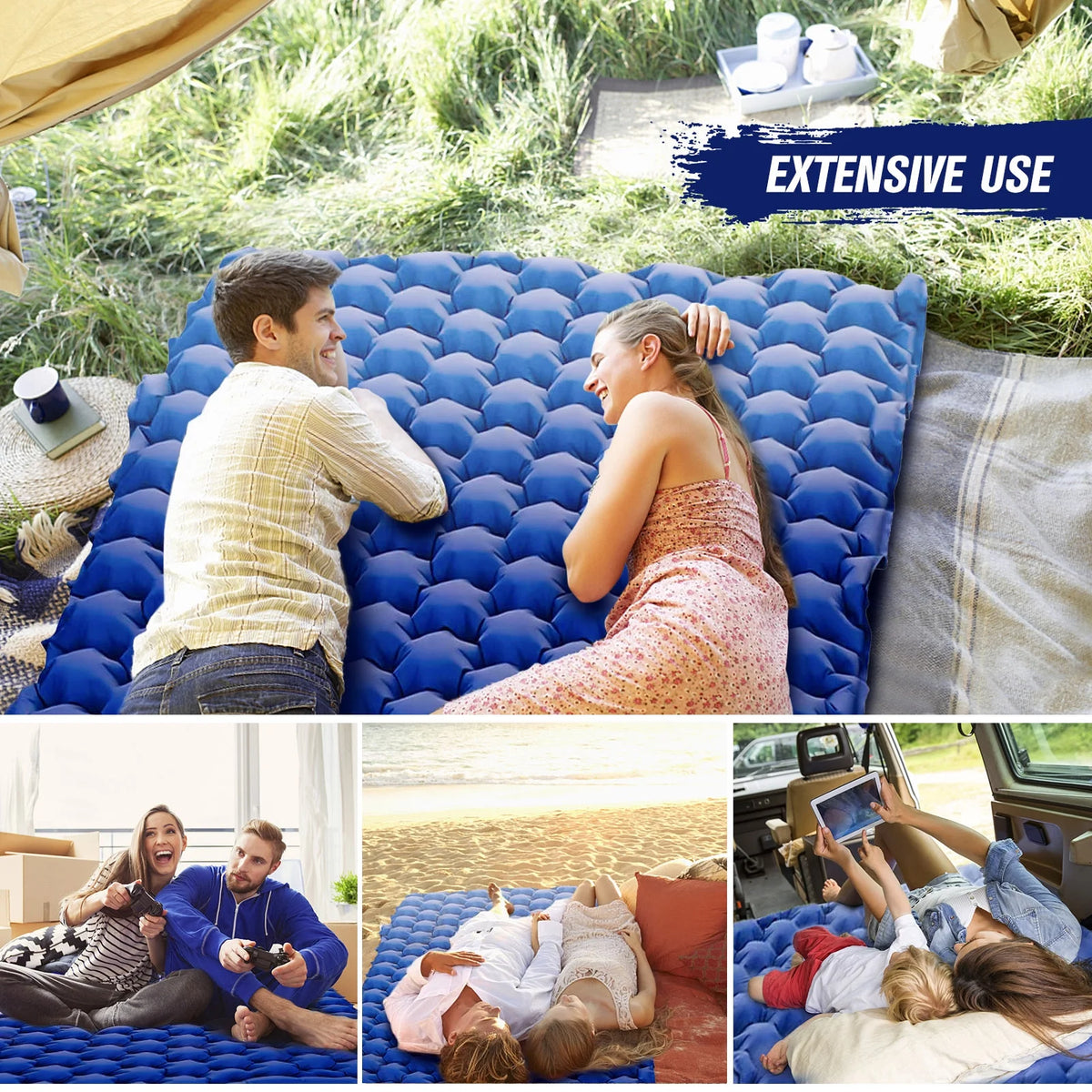 Lightweight Backpacking Sleeping Pad with Air Pillow J931