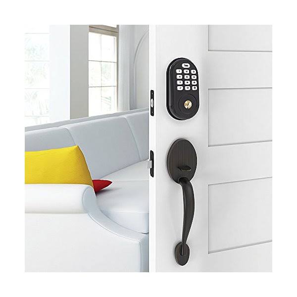Z-Wave Push Deadbolt Bronze L829