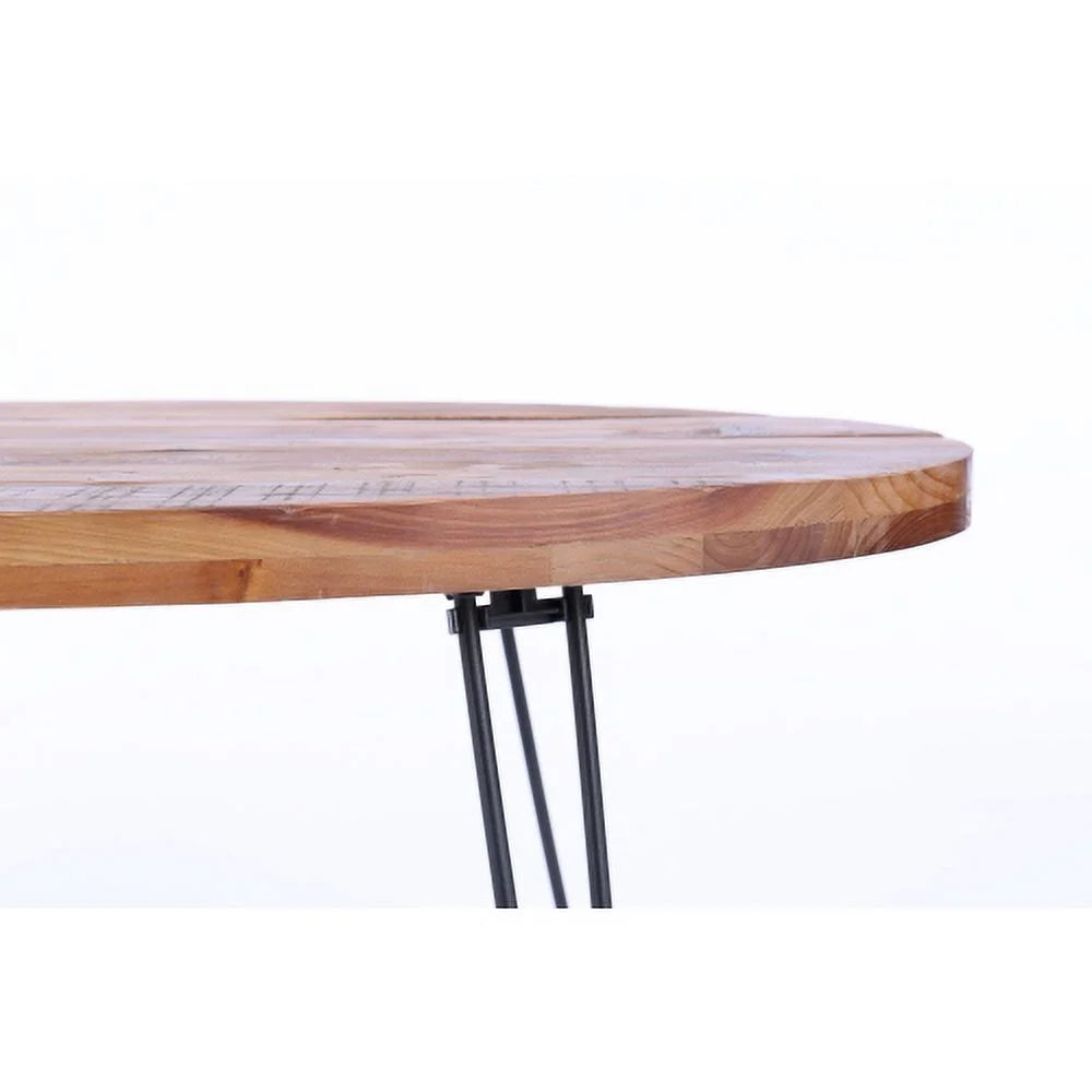 Reclaimed Wood Foldable Cocktail Table U1346