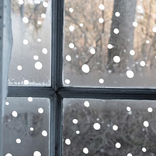 120pcs Snowflake Window Film Sticker No Glue Reusable Static Cling W358