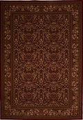 Red Rectangle 8x11 ft Synthetic Carpet V9851