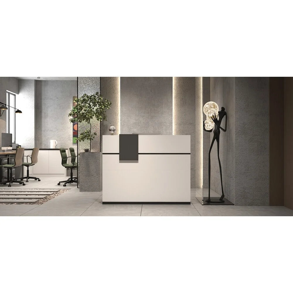 Rectangular Wood Reception Desk D851478