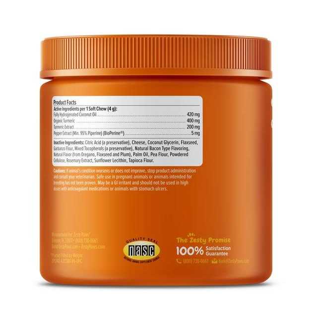 Turmeric Curcumin Bites for Dogs C90827
