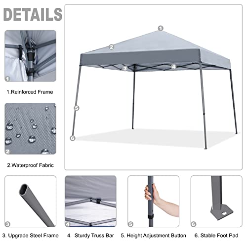 Portable Pop Up Canopy Tent 10x10 Blue L711620