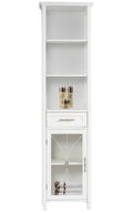 White Linen Cabinet D218