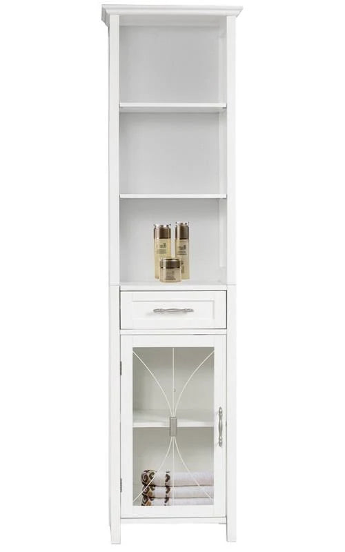 White Linen Cabinet D218