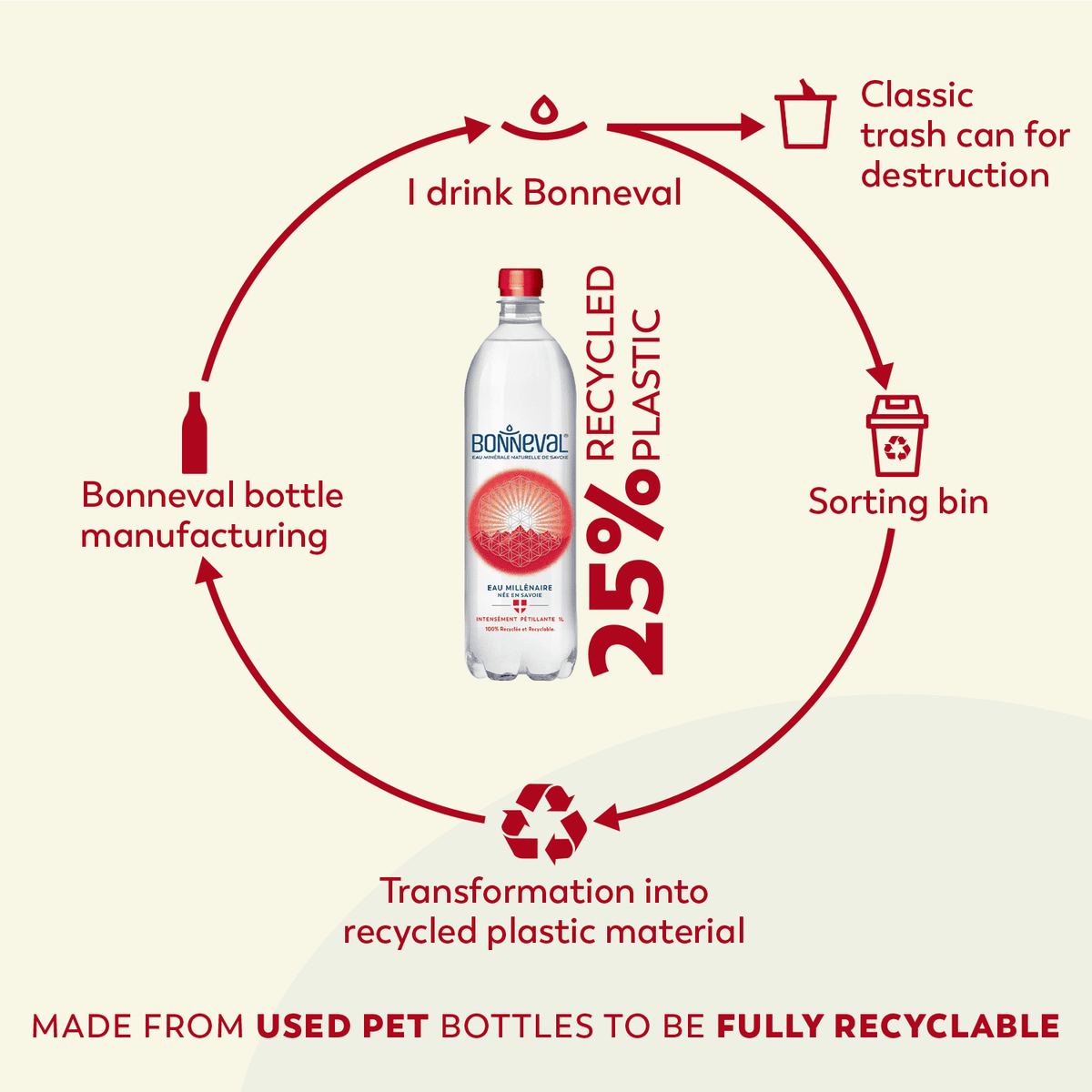 Sparkling Water Bottle 24 Pack x 16.9FL OZ V28753