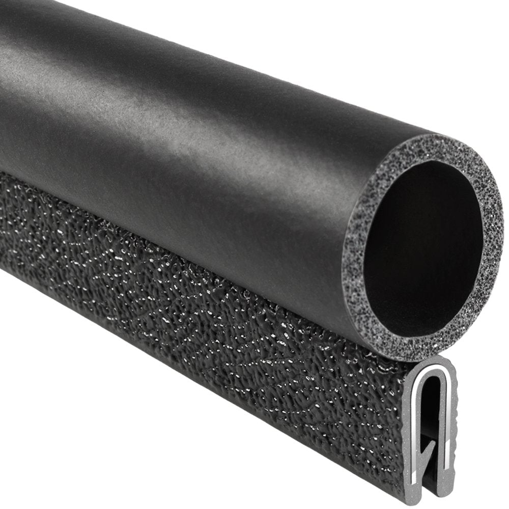 PVC Plastic Trim Seal with EPDM Rubber Seal, 25 ft Length P636385