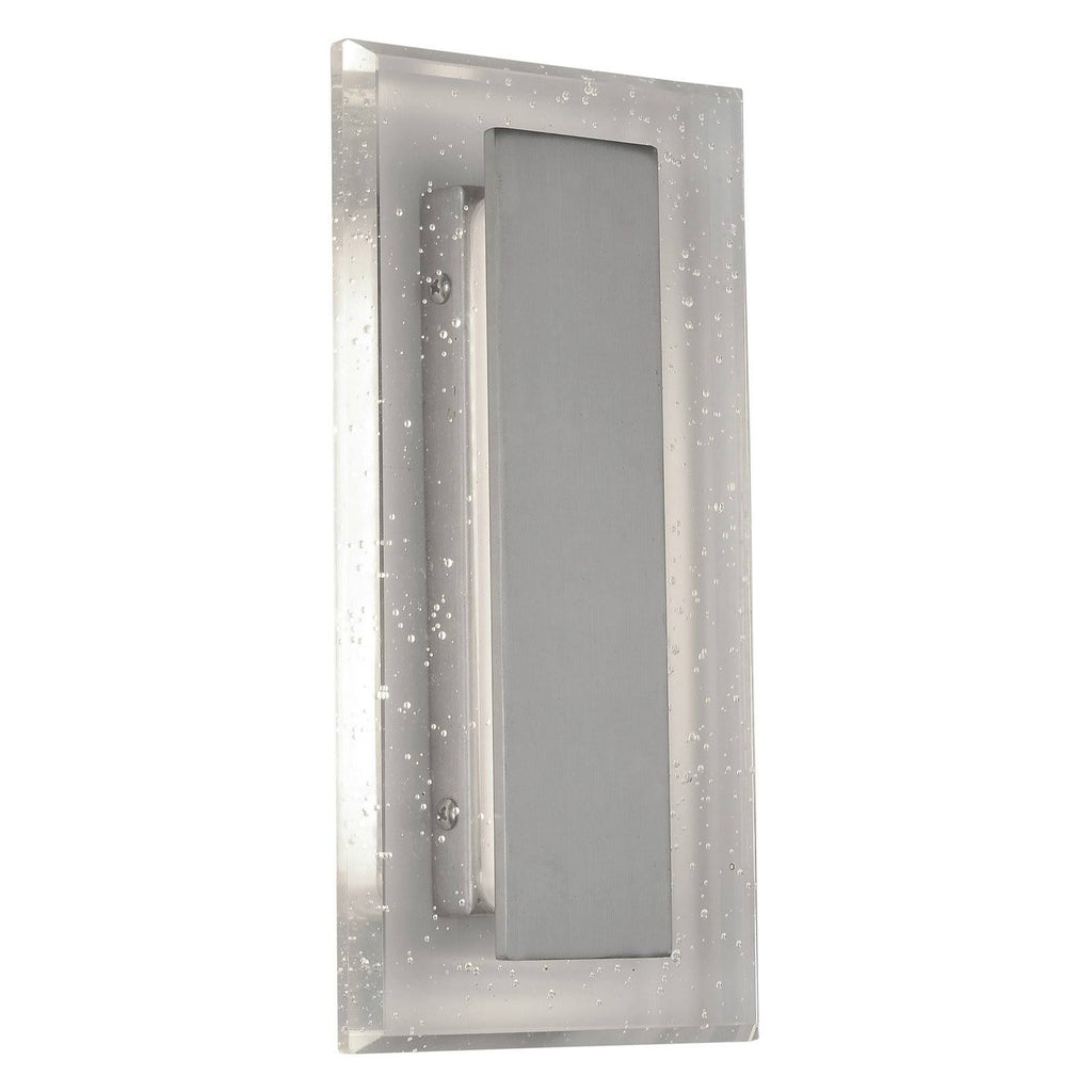 Nickel LED 1-Light Bath Bar with Seedy Crystal Z39863
