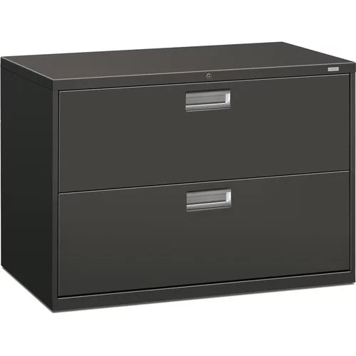 Charcoal 2 Drawer Lockable Filing Cabinet W6975