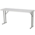White 60-inch Folding Table Y186