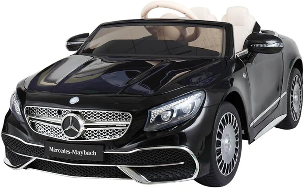 12V Licensed Mercedes Maybach S650 Ride on Car with Remote Control, Electric Ride on Vehicles Cars for Kids w/ MP3 Bluetooth, Black P601
