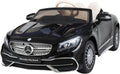 12V Licensed Mercedes Maybach S650 Ride on Car with Remote Control, Electric Ride on Vehicles Cars for Kids w/ MP3 Bluetooth, Black P601