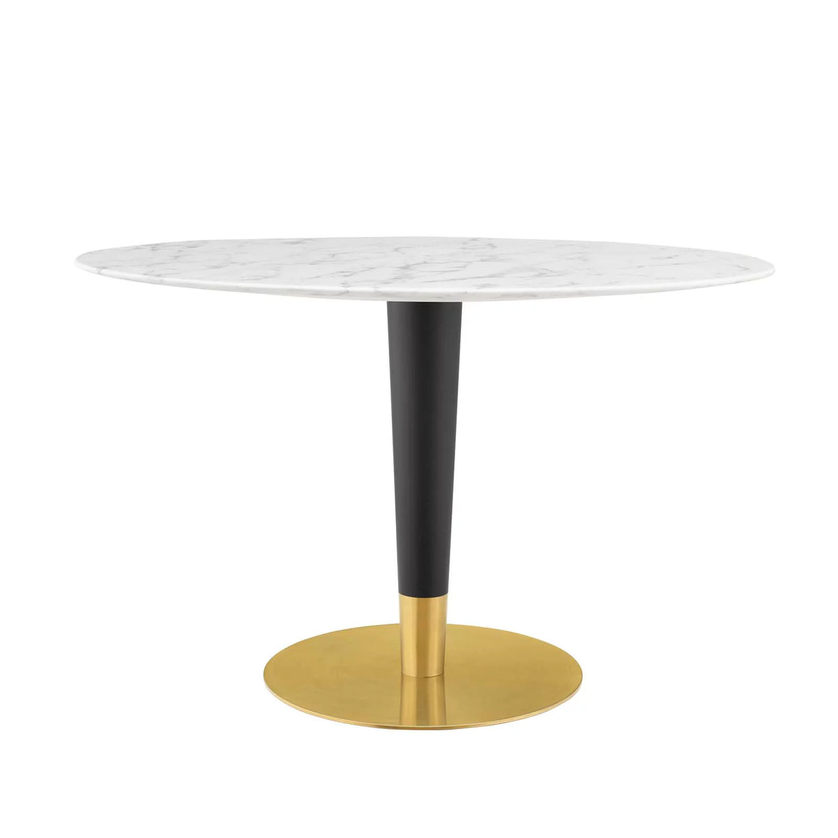 Oval Artificial Marble Metal Steel Dining Table M669