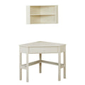 White Corner Desk with Hutch X78390