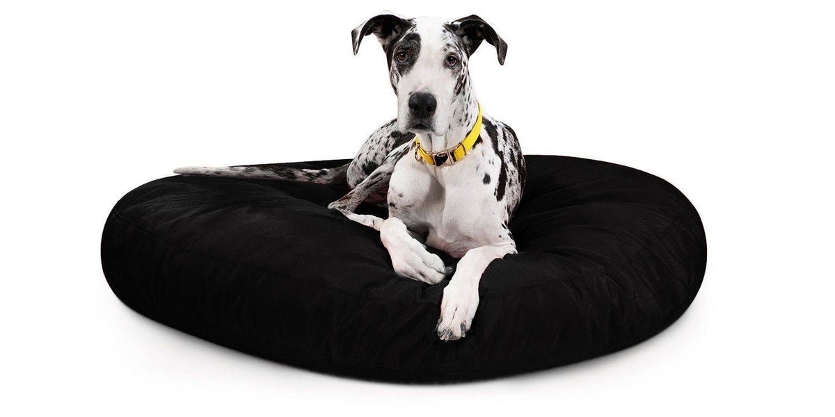 Black X-Large Round Nesting Dog Bed T20340