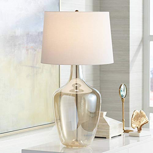 31" Tall Glass End Table Lamps Set of 2 G481365