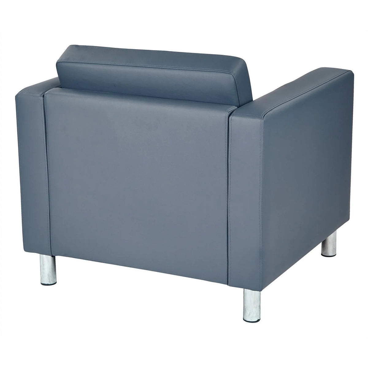 Blue Faux Leather Armchair I46752