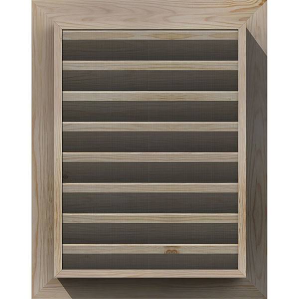 28-in W x 22-in H Vertical Gable Vent Unfinished Smooth Pine N898